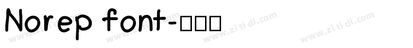Norep font字体转换 Norep font字体转换